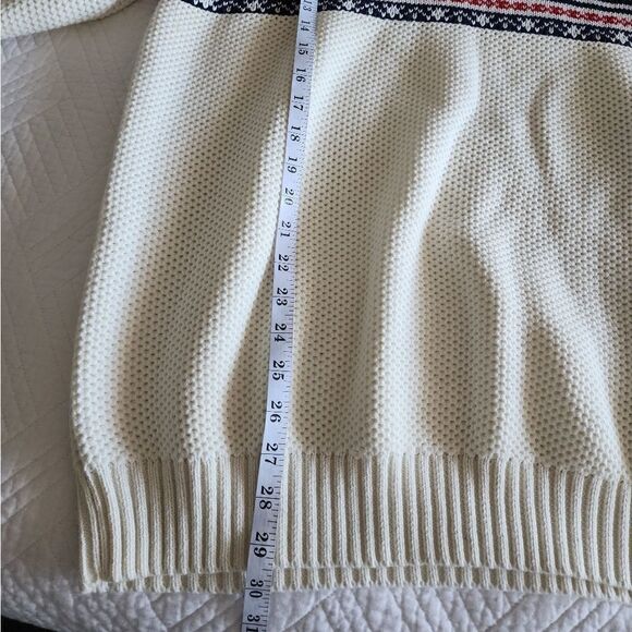 IZOD NAUTICAL sweater irish island style half zip coastal fisherman - Picture 9 of 11